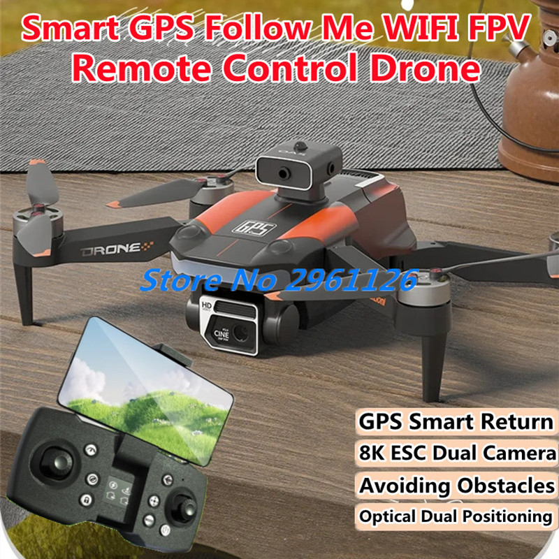Drone Smart Rc Foldable - Bezszczotkowy inteligentny GPS Follow Me WIFI