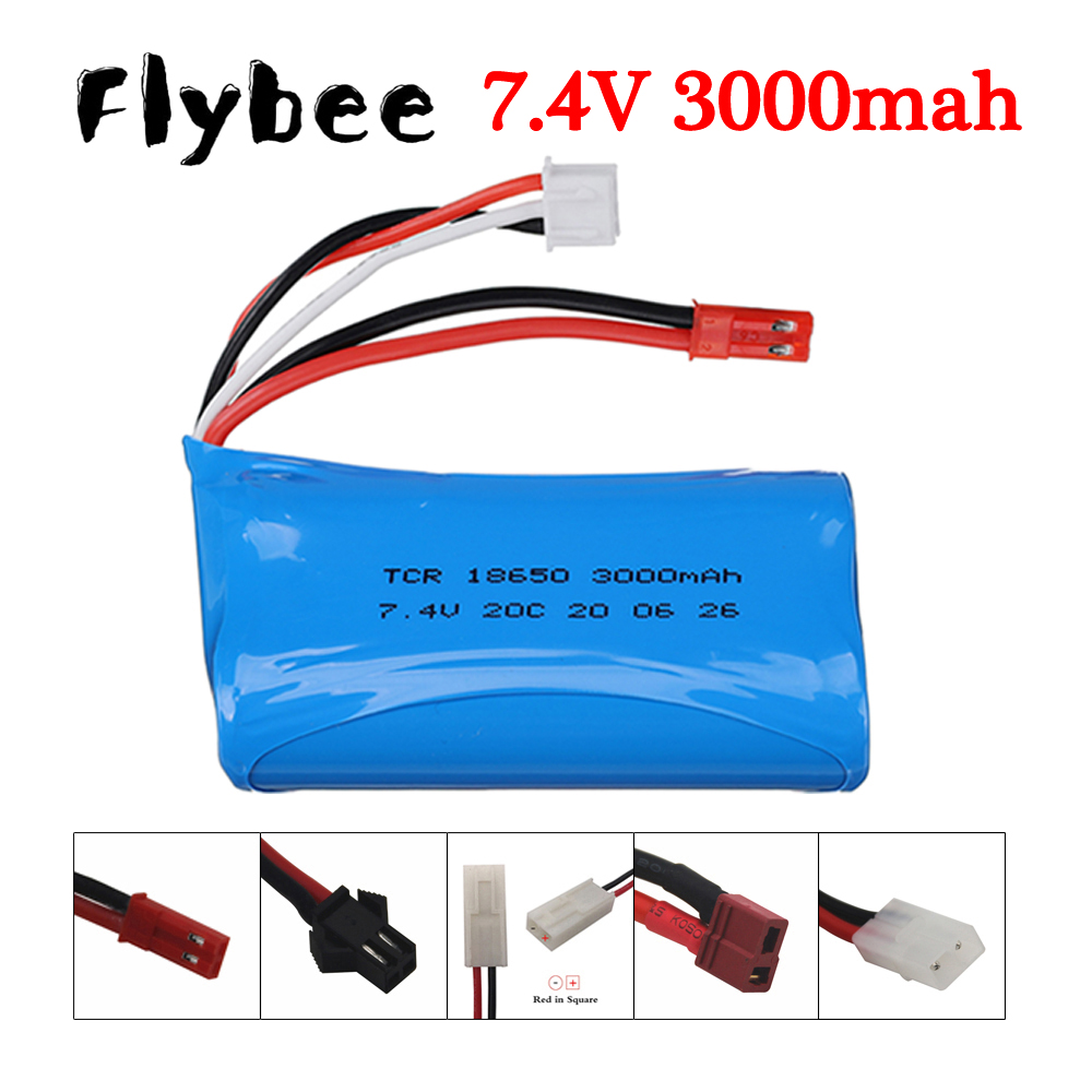 Drone Lipo Battery - 7.4 V 3000 mAh 18650 akumulator