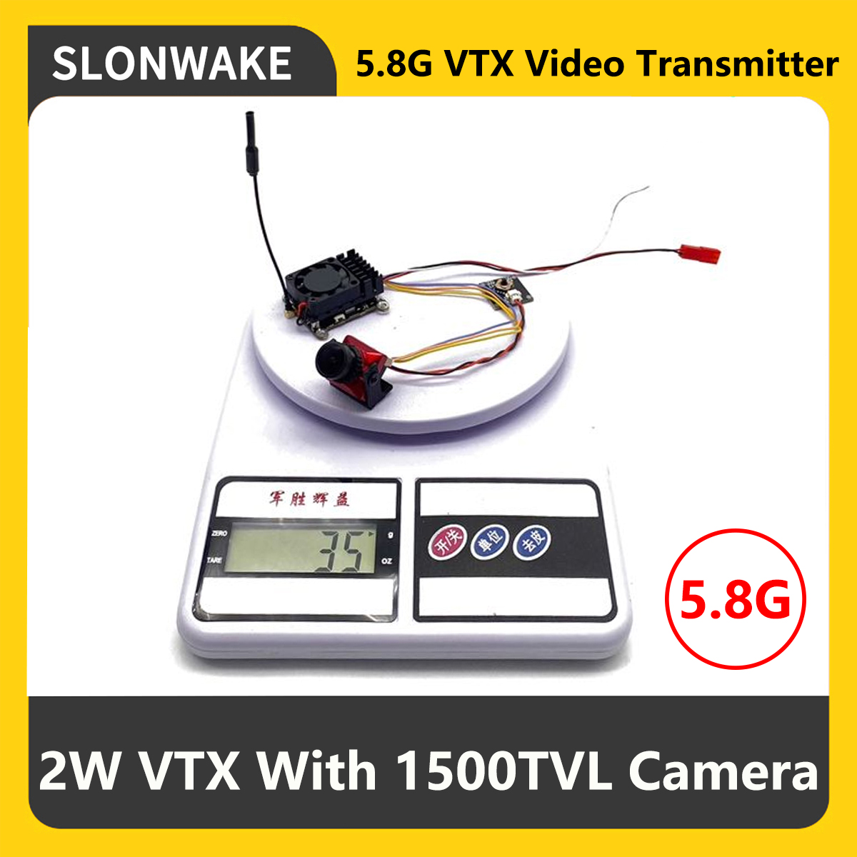 Rc Transmitter Drone - SLONWAKE 5.8G 2000mW Nadajnik FPV VTX