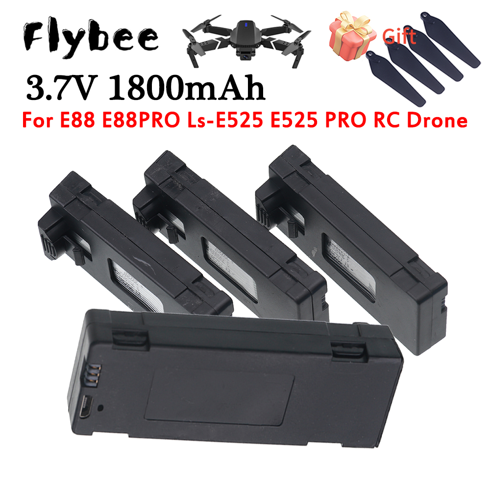 Rc Drone E88 - Akumulator E88, bateria 3.7V 1800mAh do