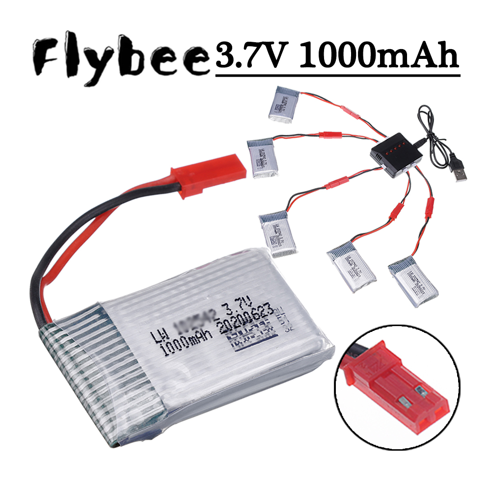 Drone Lipo Battery - Akumulator Lipo 3.7V 1000mAh z ładowarką