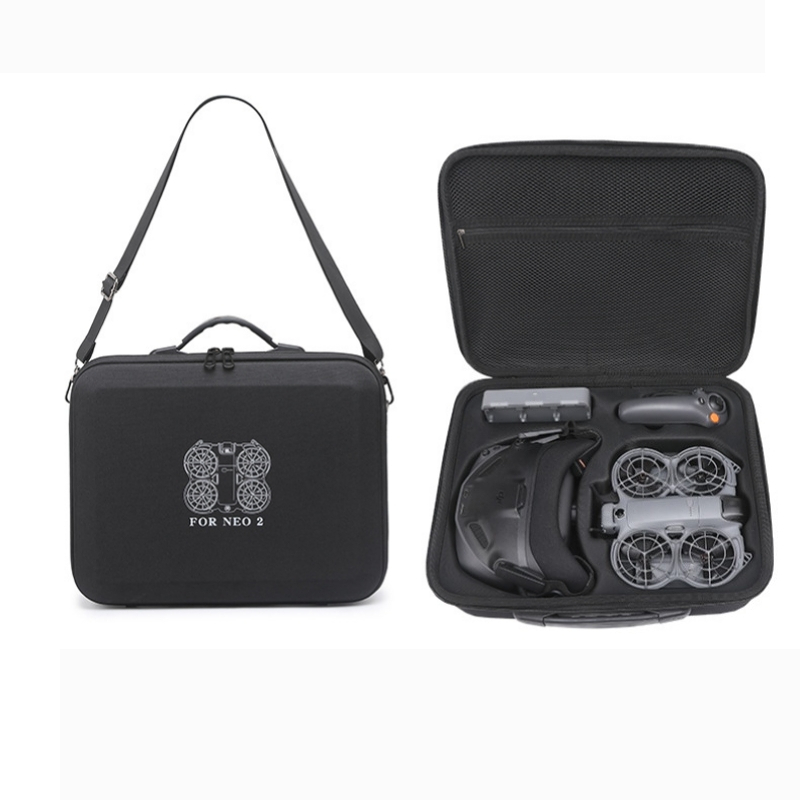 Twardy futerał na DJI Neo 2, t – Drone Rc N3 3 Batteries recenzja i cena