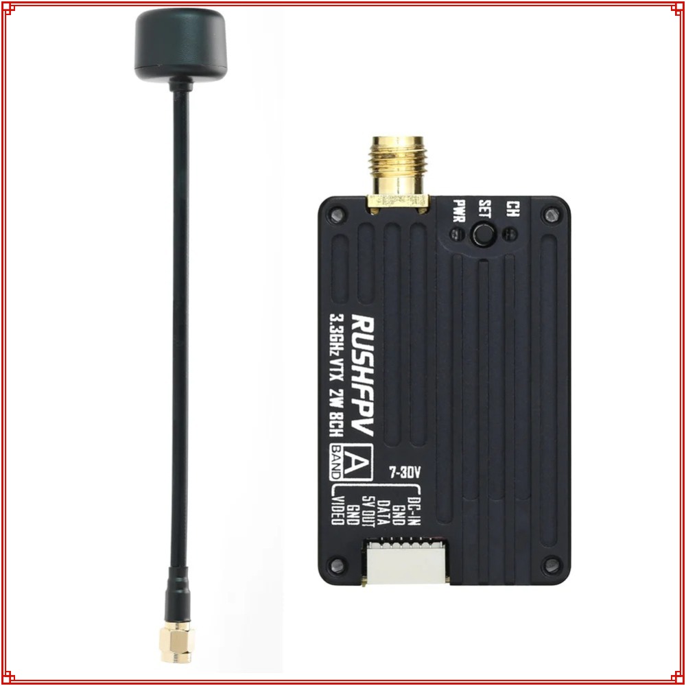 Nowy nadajnik RUSHFPV 3.3G 2W  – Rc Transmitter Drone recenzja i cena
