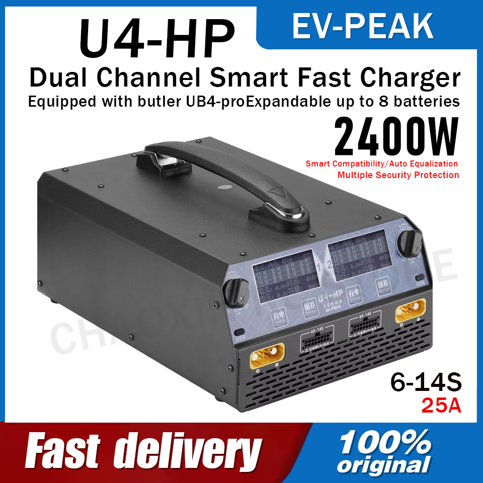 Ładowarka EV-PEAK U4-HP Dual C – Drone Lipo Battery recenzja i cena