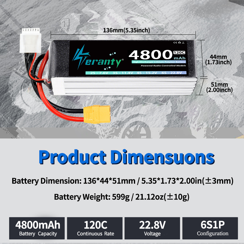 TERANTY 6S 4800mAh Bateria Lip – Drone Lipo Battery recenzja i cena