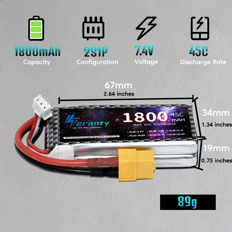 TERANTY 2S 3S 4S 1800mAh Bater – Drone Lipo Battery recenzja i cena
