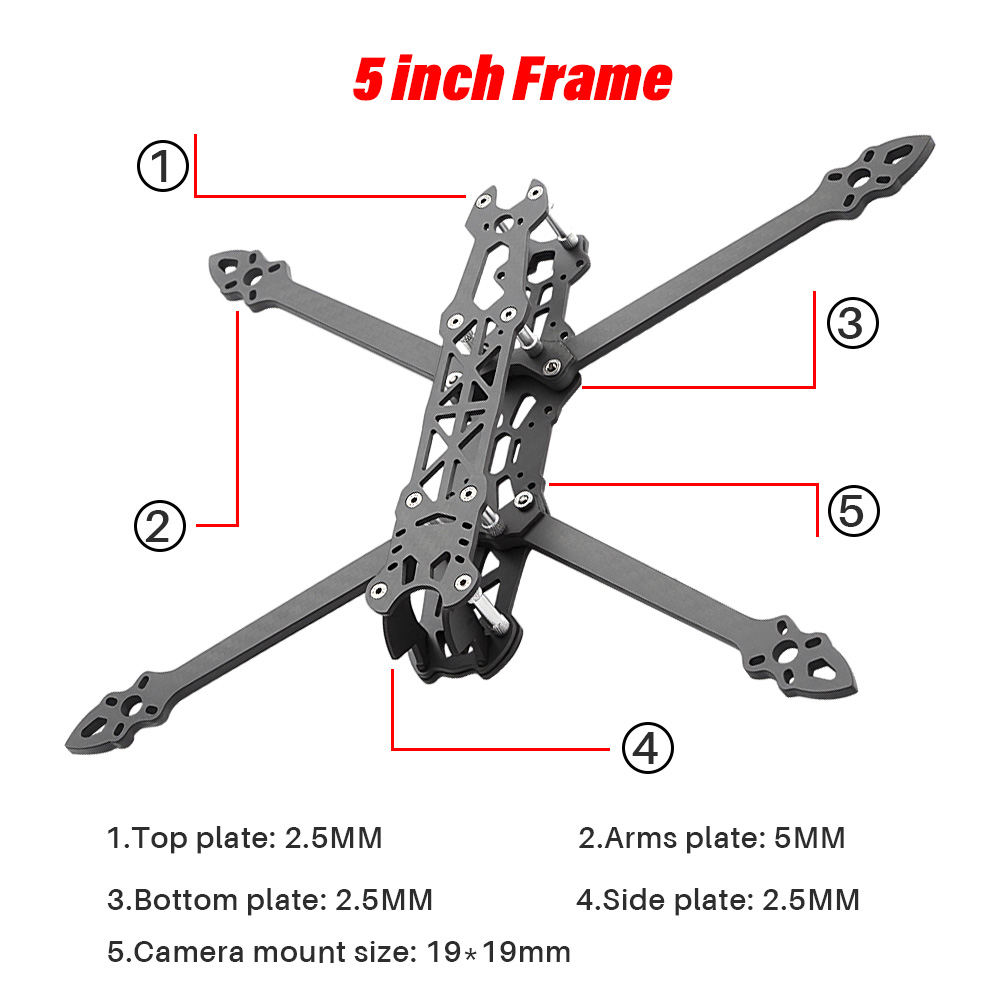 Mark4 5-calowa rama do drona w – Carbon Fiber Drone Arm recenzja i cena