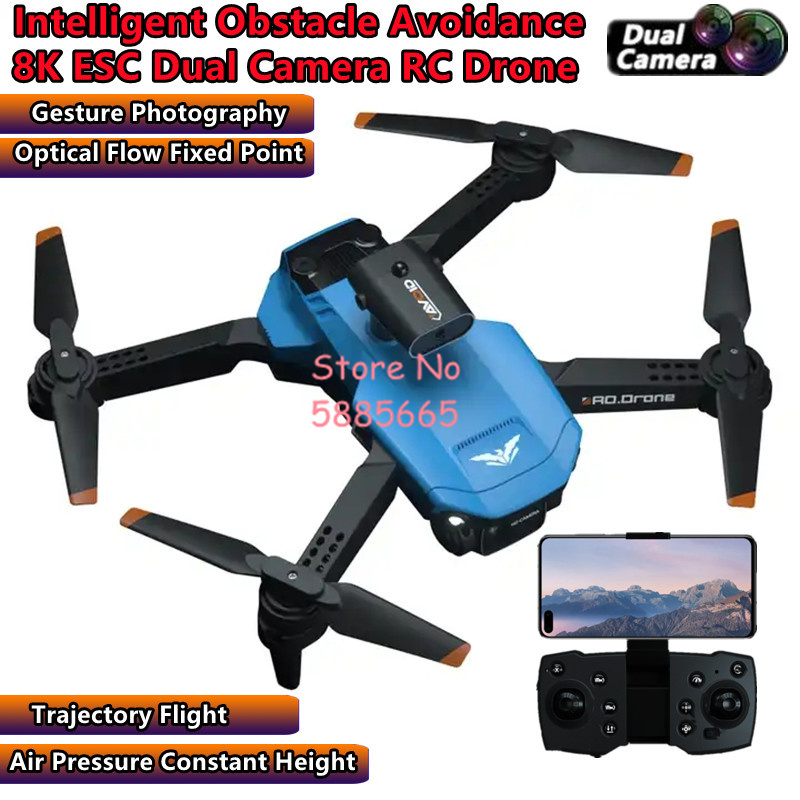 WIFI FPV Inteligentne unikanie – Drone Smart Rc Foldable recenzja i cena
