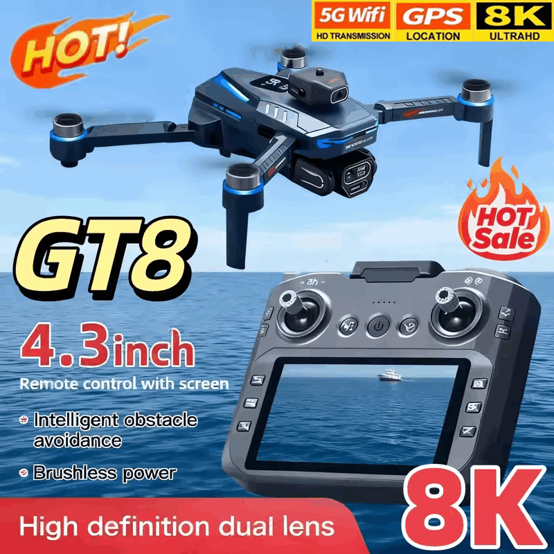 Dron GT8 z kamerą 8K HD, 5G WI – Drone Rc Controller Price recenzja i cena