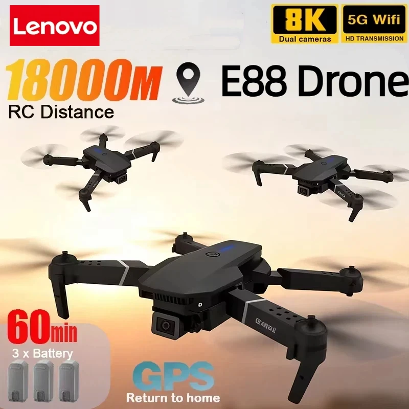 Lenovo Nowy E88 Pro WIFI Dron  – Rc Drone E88 recenzja i cena